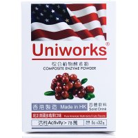 uniworks美国进口传统滋补NEC综合水果植物酵素酶加强粉清肠32包