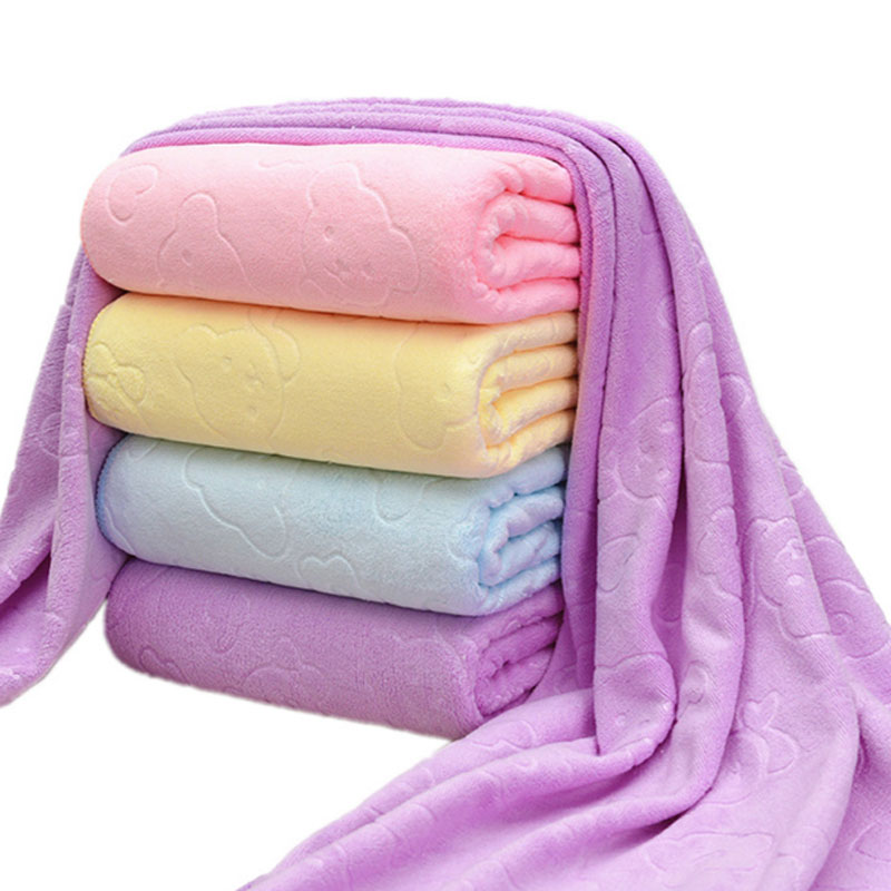 婴幼儿浴巾新生儿童宝宝洗澡浴巾比纱布盖毯毛巾被包毯抱被空调盖被通用简约多色可选