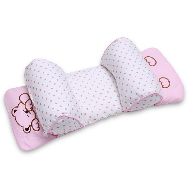 0-1岁婴儿枕头0-3-6个月新生儿宝宝定型枕简约卡通男女宝宝新生儿幼儿园宝宝四季可用孕婴童床上用品 枕类