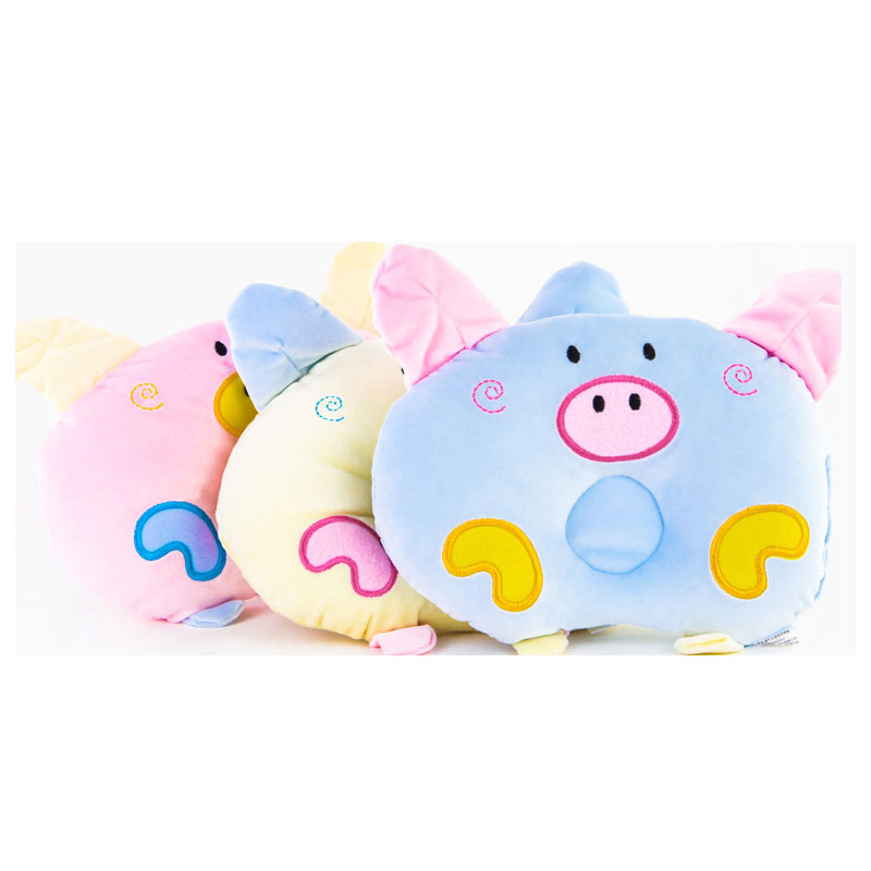 新生儿定型枕 婴儿枕头 宝宝0-6个月bb枕头卡通猪萌趣可爱男女宝宝孕婴童床上用品 枕类