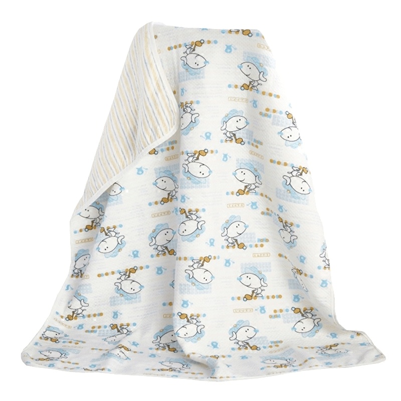 婴儿浴巾针织薄毯子婴儿毛毯宝宝盖毯小被子儿童通用简约小清新孕婴童床上用品毛毯