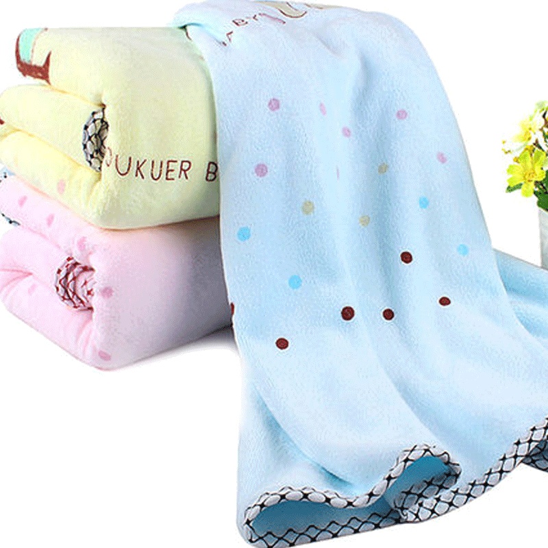 宝宝婴儿盖毯儿童大毛巾被盖毯加厚简约孕婴童床上用品包被盖被小清新初生儿毛巾被