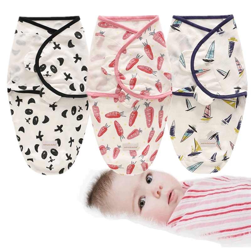 新生婴儿包巾包裹襁褓抱被0-3个月睡袋春秋用品简约小清新孕婴童包被床上用品