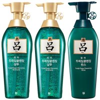 RYOE 绿吕洗护套装 洗发水450g*2+护发素450ml 控油去屑通用韩国品牌吕 柔顺所有发质 韩国进口