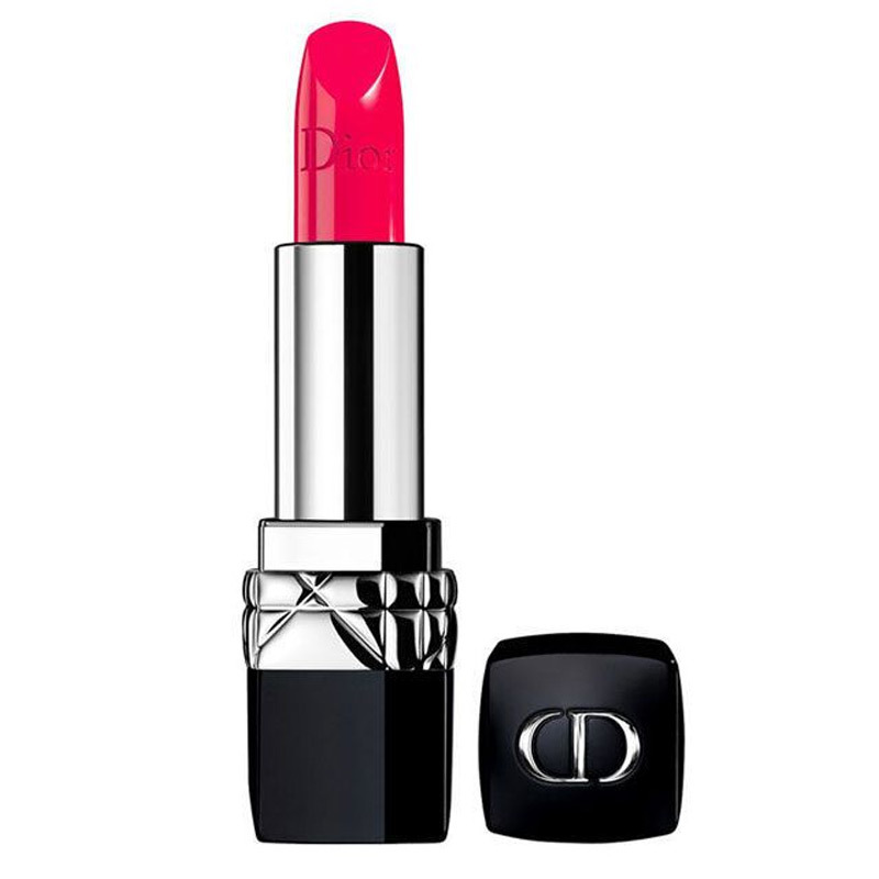 Dior迪奥烈艳蓝金唇膏3.5g(520# 爱情水红色系)显色润唇膏口红保湿 法国品牌