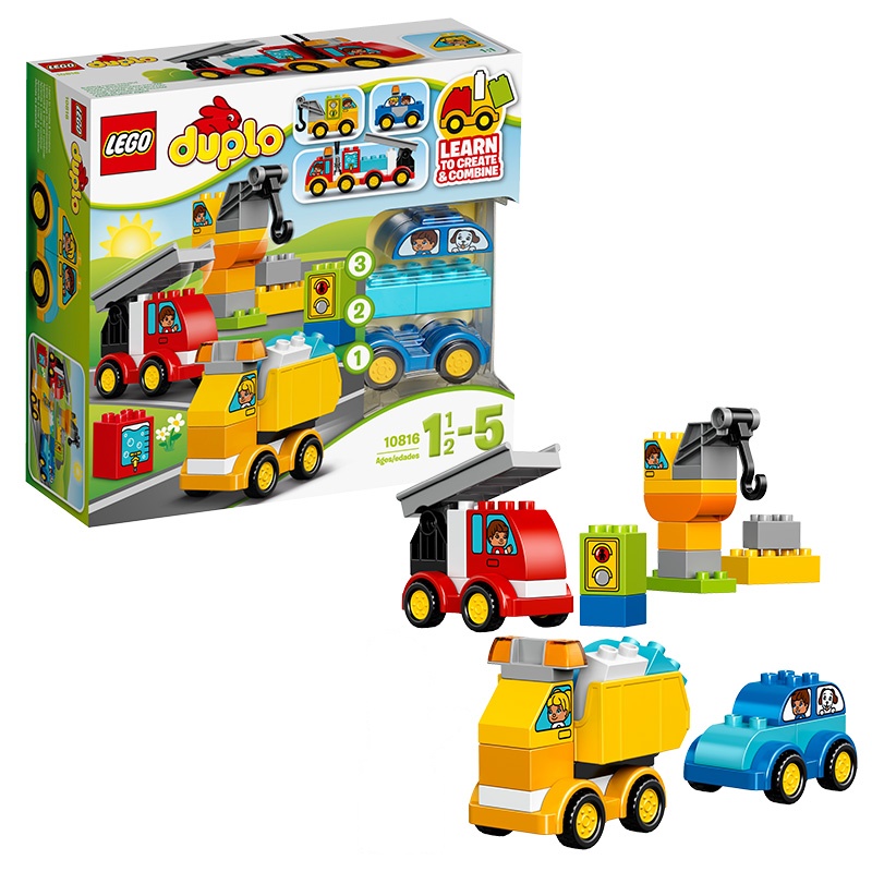 LEGO乐高 得宝系列 10816 我的第一组汽车与卡车套装LEGO DUPLO积木玩具