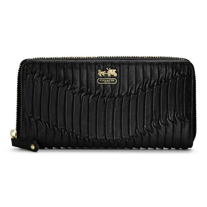 Coach蔻驰 麦迪逊 女钱包钱夹46481 黑色