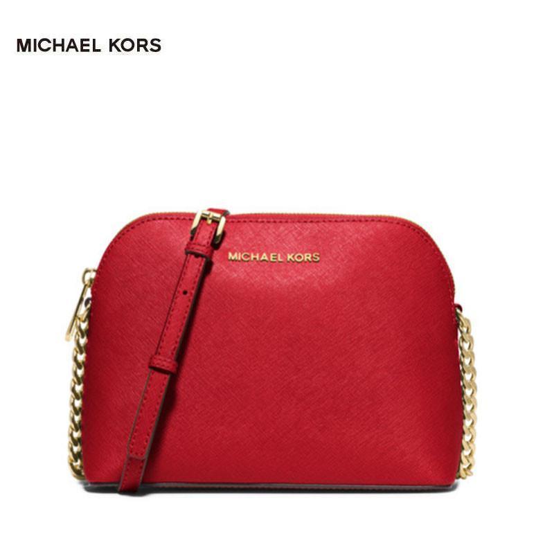 MICHAEL KORS 迈克.科尔斯 MK 女士黑色牛皮小号单肩斜挎包 32H4GCPC7L