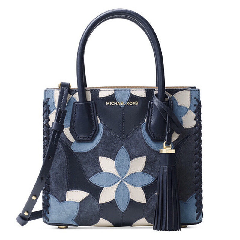 迈克.高仕(Michael Kors/MK) Mercer系列MK女包 小号拼色手提包30T7GM9M8T