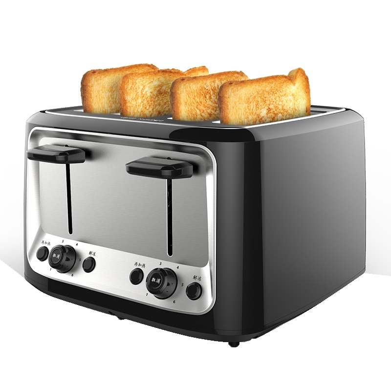 FINETEK 多士炉烤面包机4片早餐家用全自动智能吐司机面包机 早餐机 多功能三明治机