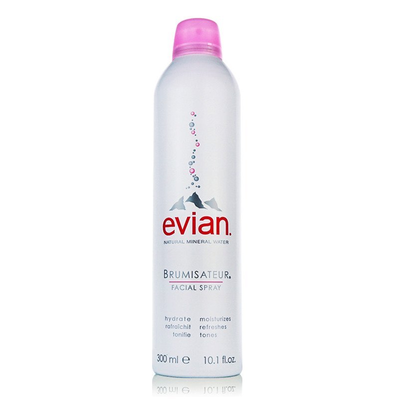 evian/依云天然矿泉水喷雾300ml补水定妆保湿舒缓爽肤水