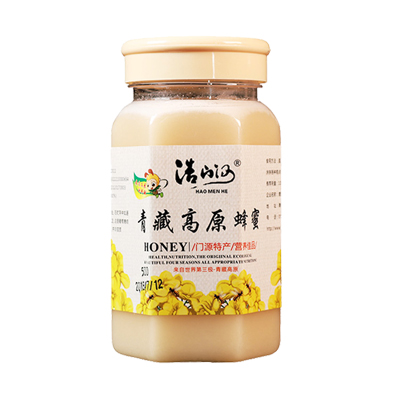 【中华特色】海北州馆 浩门河HAOMENHE 青藏高原蜂蜜 500g*1瓶 罐装蜜 结晶蜜 西北