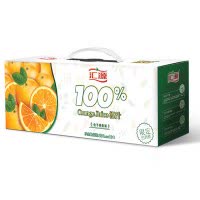 汇源果汁100%橙汁家庭经济装200mlx10盒饮料简约实惠礼盒 自用送礼