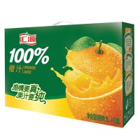 现货新日期汇源果汁100%纯果汁 橙汁饮料1L*6盒便携礼盒