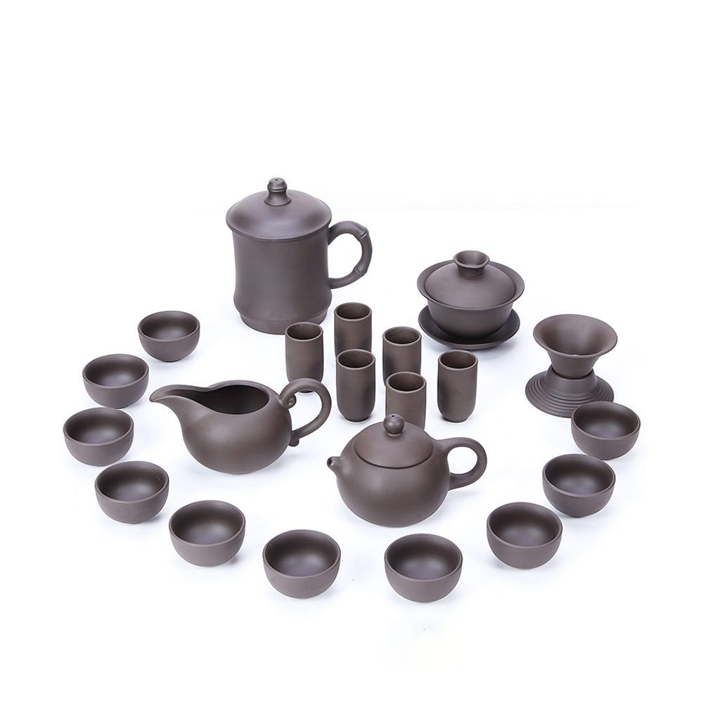 陶江湖 紫砂功夫茶具整套 茶壶茶杯家用办公泡茶套装