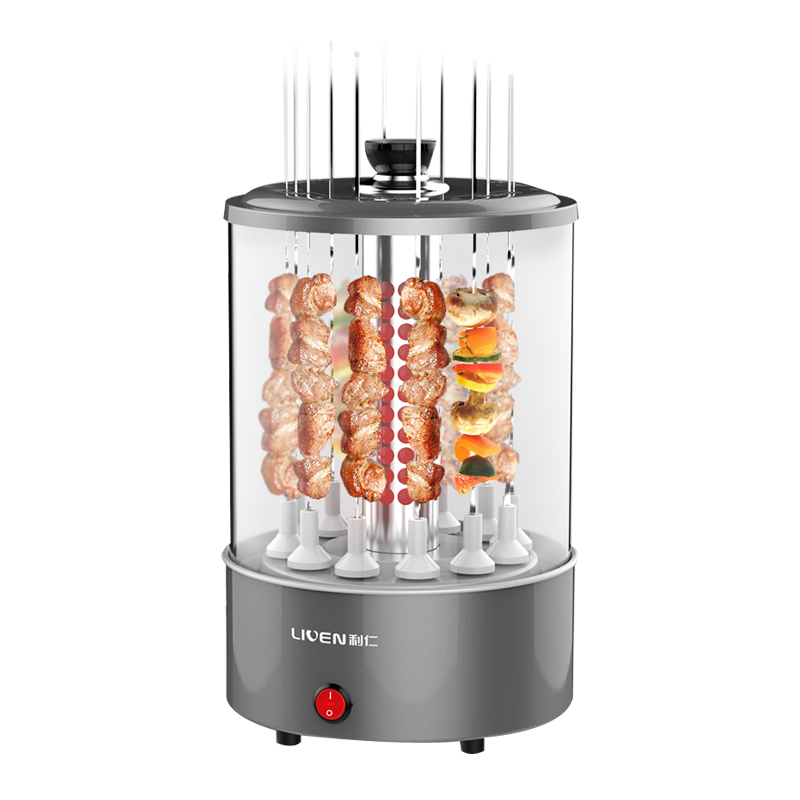 利仁(Liven)KL-J120电烧烤炉烤串机家用自动旋转室内小型烤羊肉机烧烤杯