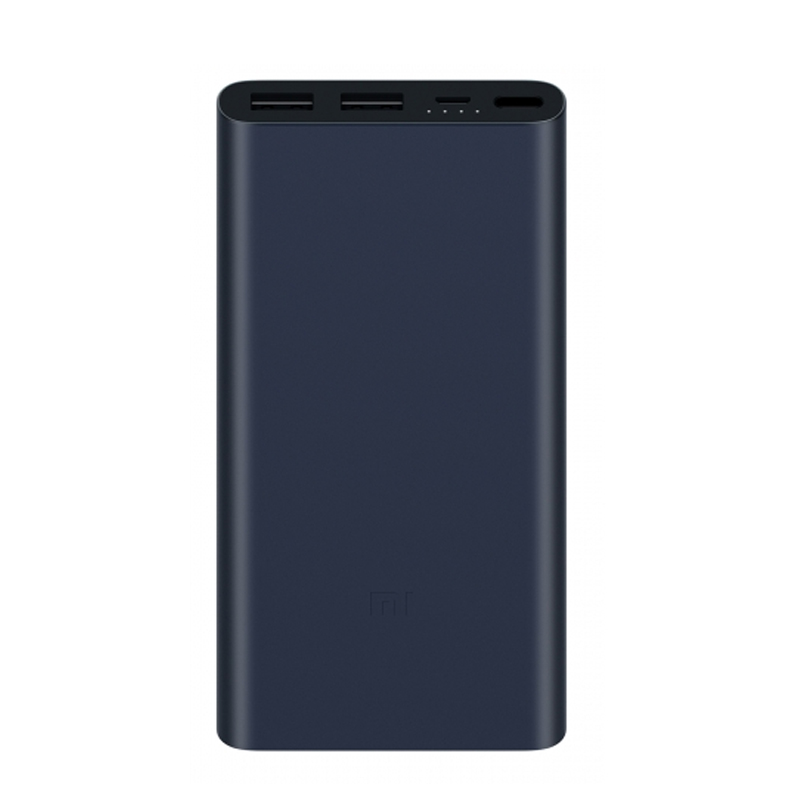 新小米移动电源2（MI）黑色10000mAh毫安双USB口便携大容量聚合物充电器充电宝双向块充 苹果三星华为手机通用