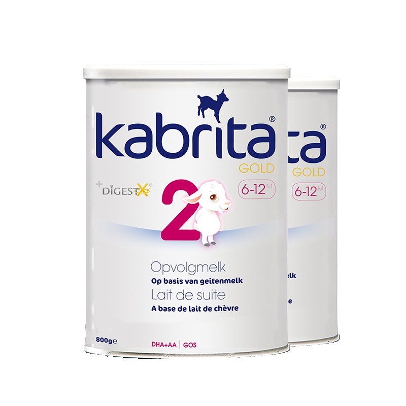 Kabrita佳贝艾特 金装婴幼儿配方羊奶粉2段(6-12个月)800g[2罐装](荷兰本土版)