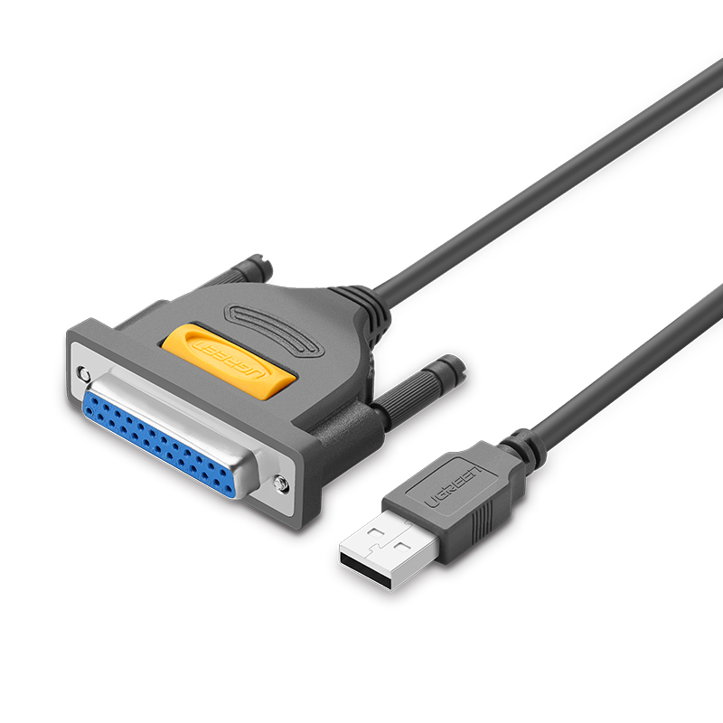 绿联 USB转DB25并口打印线 线 USB2.0转老式25针打印连接线 免驱动 1米 20793