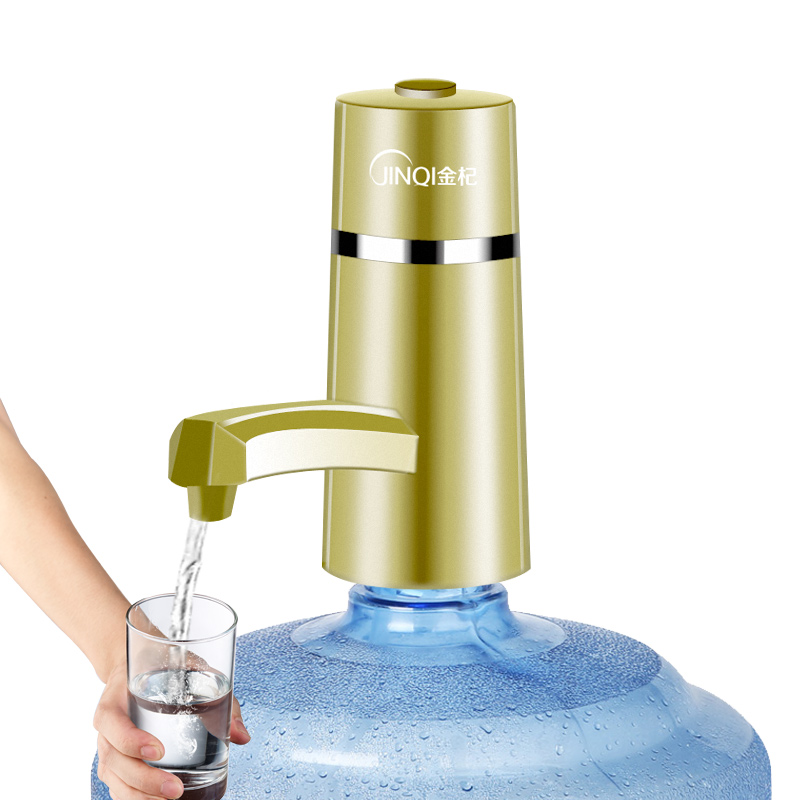金杞 桶装水电动抽水器一键自动上水自动压水器无线使用充电式桶装水