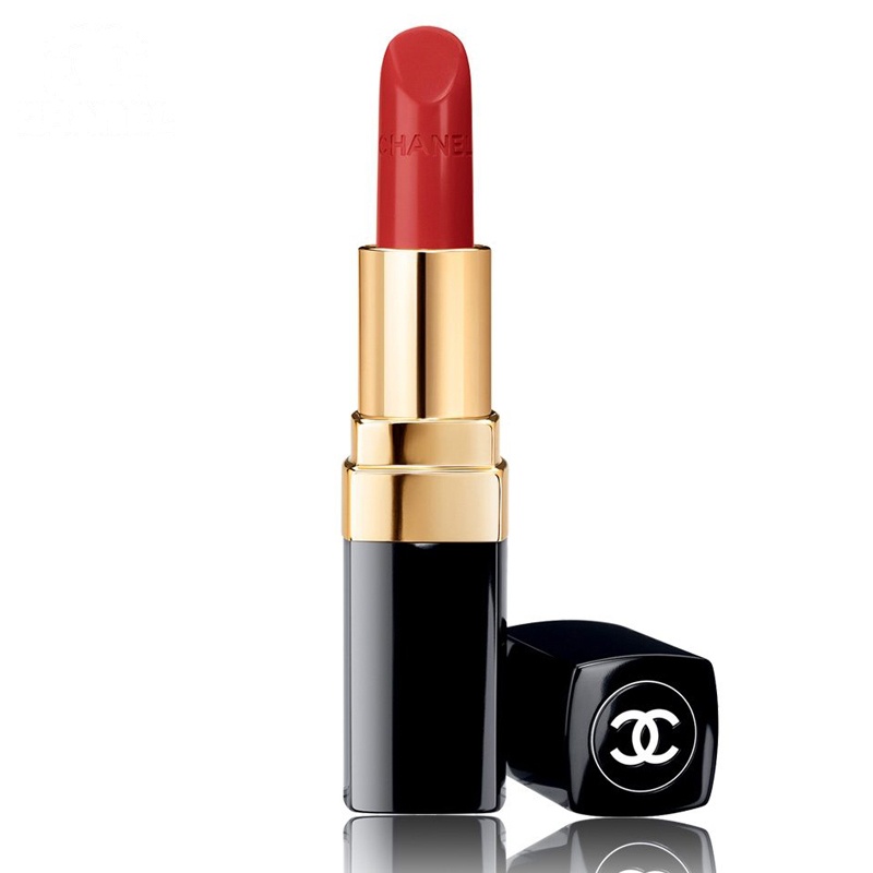 Chanel/香奈儿全新rouge coco可可小姐唇膏口红3.5g 444#正红色 广告色