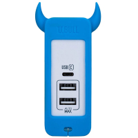 摩米士(MOMAX) 智能数码充电器U.Bull 3 USB type-c快充充电器/电源 蓝色