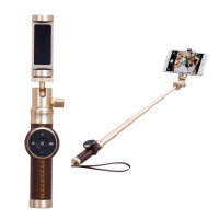 摩米士(MOMAX)蓝牙自拍杆 旅游自拍神器 一体式折叠自拍杆 适用于苹果三星安卓手机Selfie Pro 50CM棕色