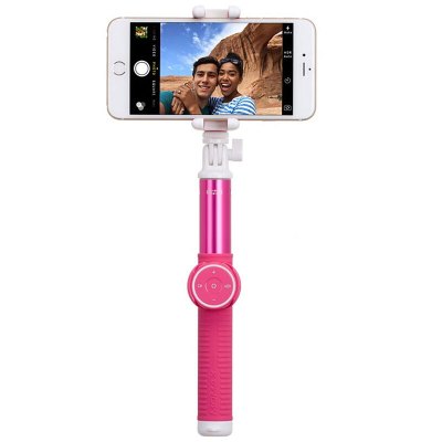 摩米士(MOMAX) 蓝牙自拍杆 旅游自拍神器 一体式折叠自拍杆苹果三星安卓手机Selfie Hero 100CM粉色