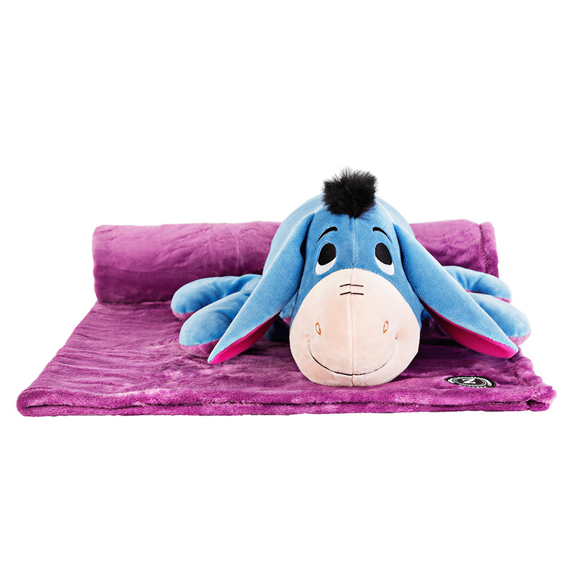 Zoobies迪士尼屹耳驴公仔玩具抱枕毛毯三合一儿童生日礼物玩偶