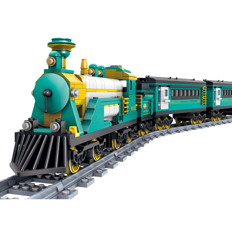开智KAZI 儿童积木玩具电动火车高博乐兼容乐高2城市火车塑料拼装模型轨道6岁以上男孩 帕芬比利蒸汽火车 500块以上