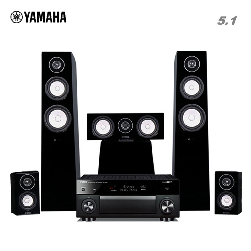 Yamaha/雅马哈 RX-V385/150 家庭影院音响套装5.0音响音箱 蓝牙电视低音炮hifi落地环绕影院家用