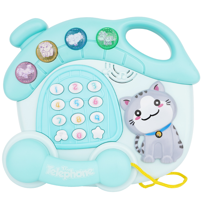 PENG JIA宝宝玩具电话机手机婴儿儿童早教益智音乐儿童早教电话