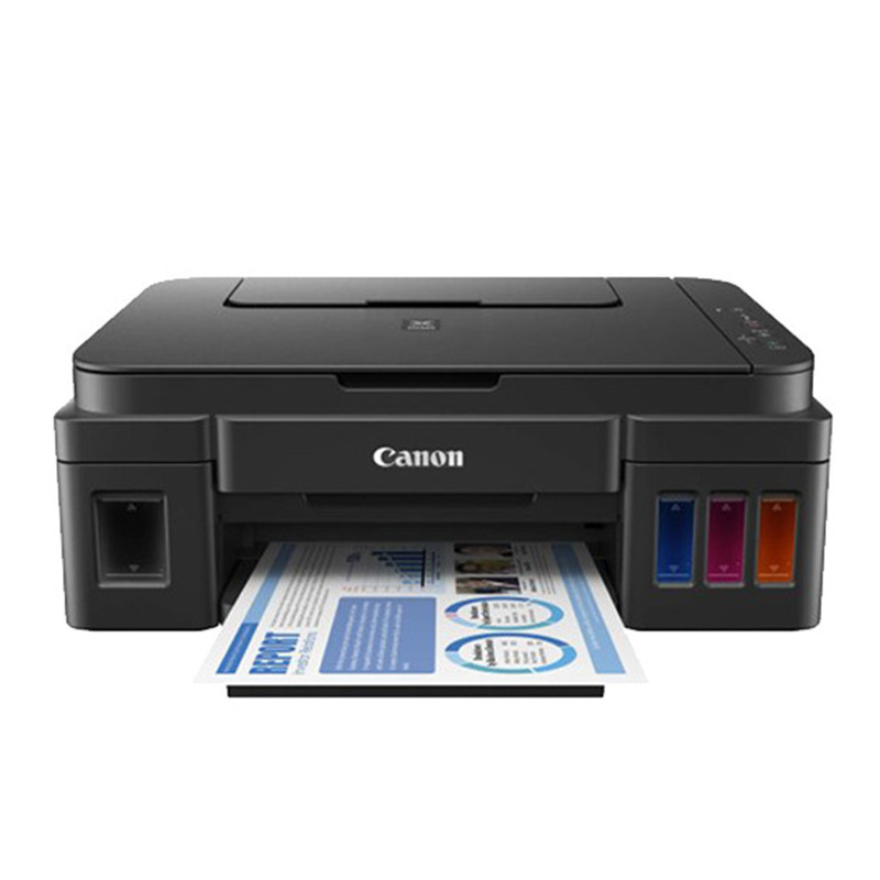 佳能(Canon) G2800彩色喷墨打印机一体机 墨仓 加墨式连供照片打印机(打印 扫描 复印)标准配置