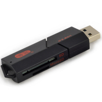 川宇读卡器多合一usb3.0高速数码相机卡sd/手机tf卡多功能合一大卡小卡通用黑色C307