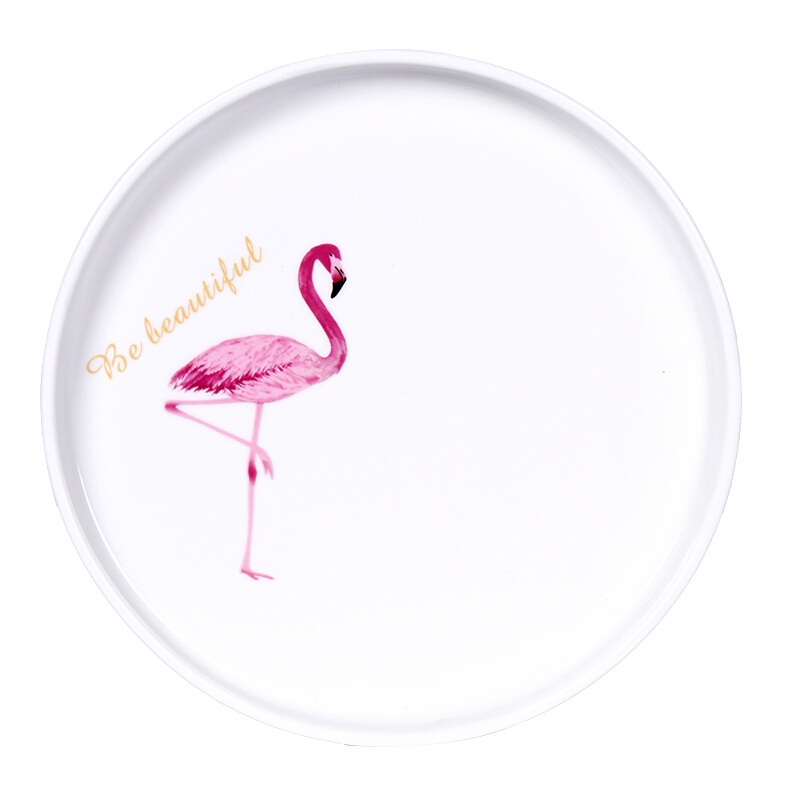 洋子(YangZi)日居仕日式家用餐具6寸陶瓷儿童早餐盘菜盘点心盘水果盘小直边盘