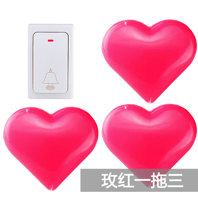 洋子（YangZi）无线家用自发电门铃不用电池别墅闪光远距离电子遥控一拖二呼叫铃