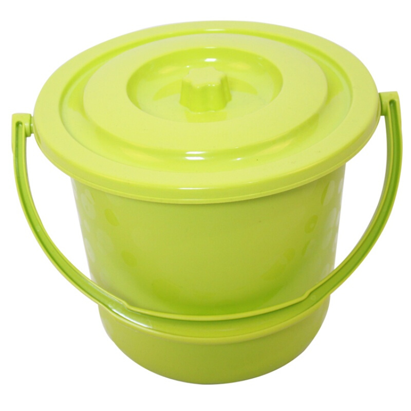 洋子(YangZi)塑料水桶手提桶小水桶带盖家用储水桶pp材质钢化桶迷你小水桶