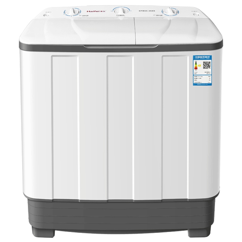 海飞 XPB70-188S 7kg 半自动 双缸双桶 波轮洗衣机 大容量 老人家用洗衣机 免费入户 欧洲白