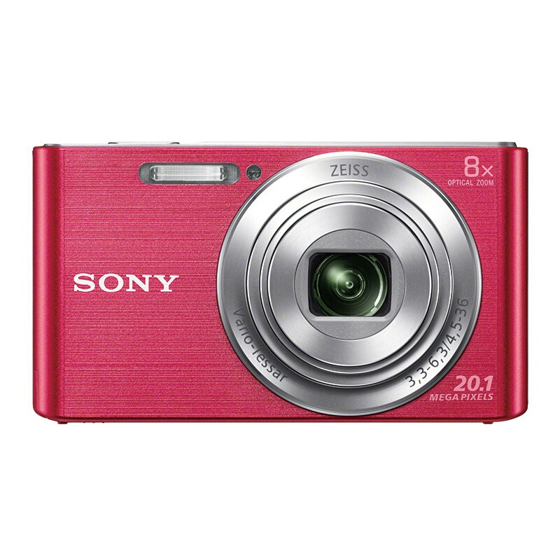 索尼(SONY) DSC-W830 数码相机 索尼卡片机 家用机 粉色 CMOS 锂电池 2.7英寸
