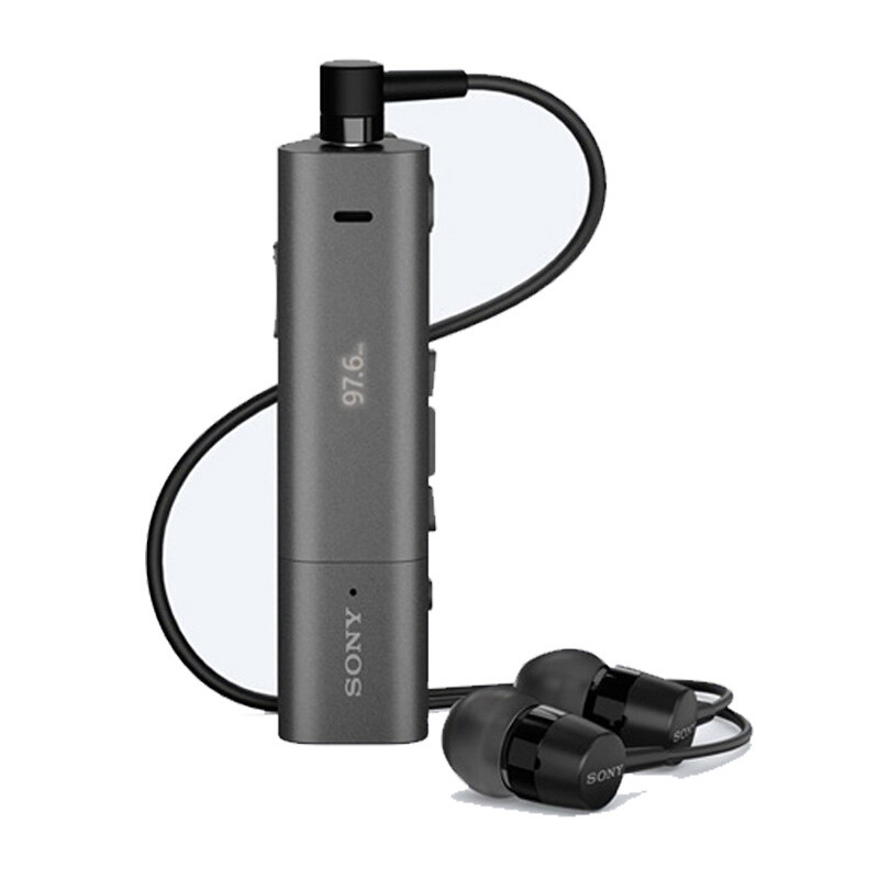 索尼(SONY)SBH54 立体声蓝牙耳机 内置NFC功能 领夹式 黑色 无线耳机 3.5mm