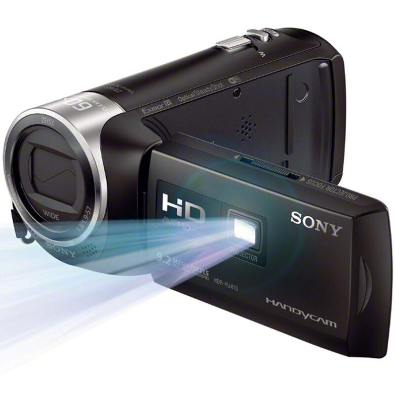 索尼(SONY)HDR-PJ410 高清数码摄像机 光学防抖 30倍光学变焦 蔡司镜头 内置投影 2.7英寸mts格式