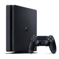 索尼(SONY)PS4 Slim主机 手柄家用体感游戏机 港版 1T 黑色