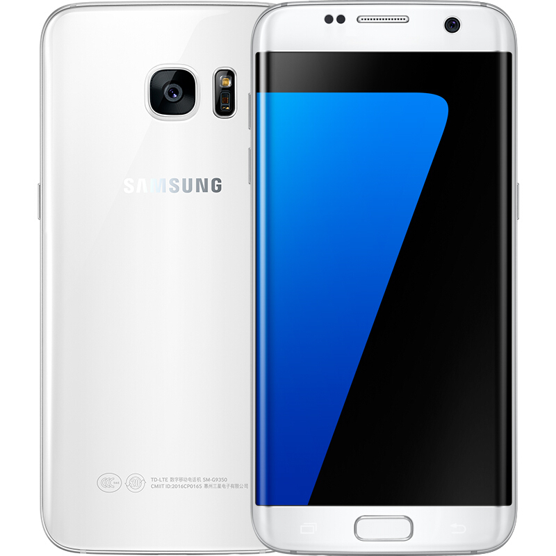 三星(SAMSUNG) Galaxy S7 edge(G9350)32GB 雪晶白 移动联通4G手机 美版 官换