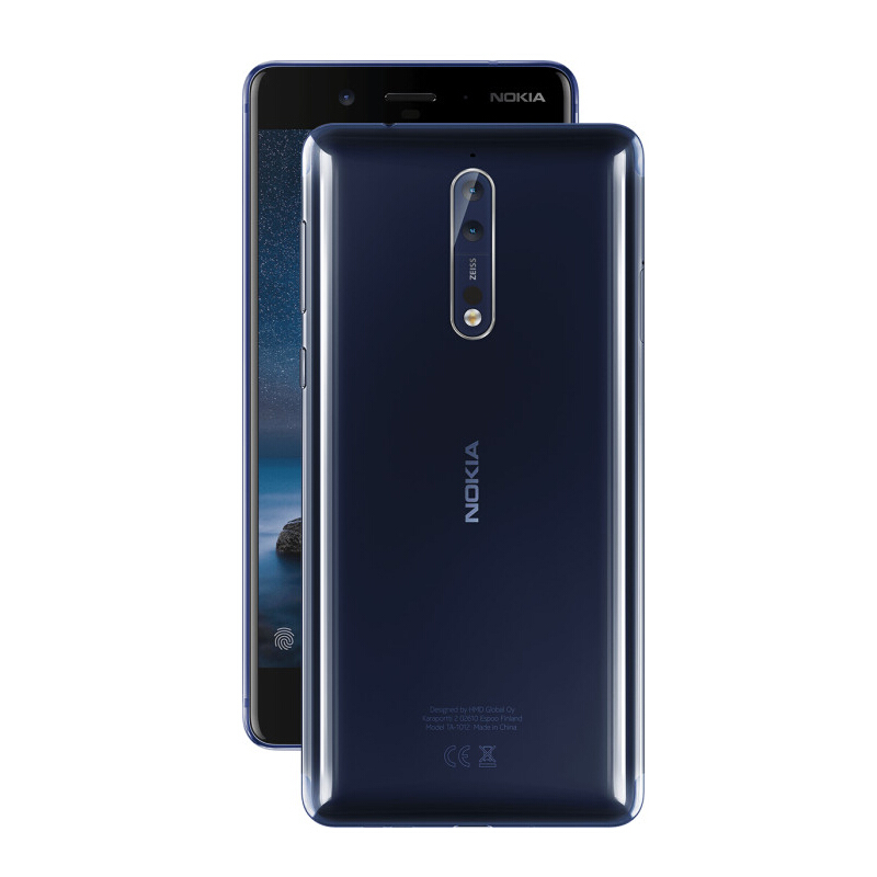 诺基亚(NOKIA) Nokia8 4G手机移动联通4G 亮蓝色 标配