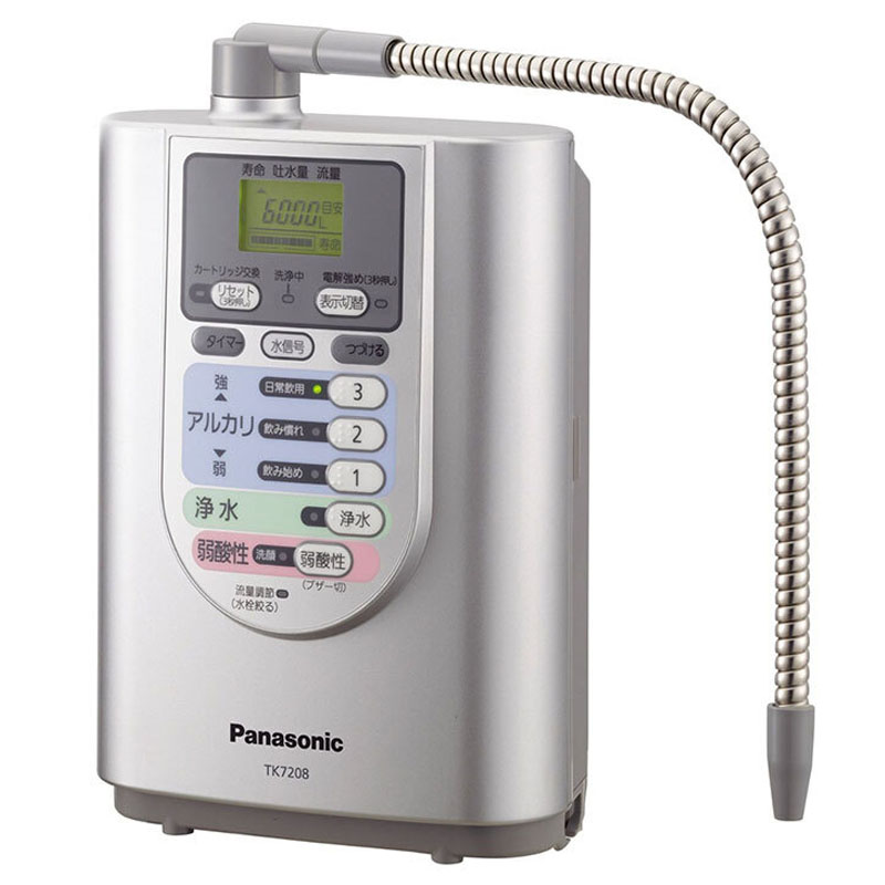 松下(Panasonic)净水器TK7208P-S 电解水机净水流量1 PH值 台上式 净水机直饮机家用日本进口送变压器