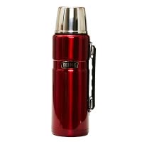 膳魔師(THERMOS) 保温壶SK2010大容量1200ML户外保温保冷水杯耐用防滑304不锈钢把手水杯中国红/通用