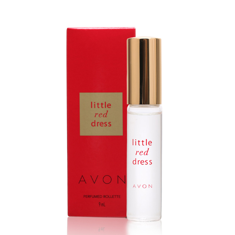 包邮AVON雅芳小红裙走珠香水9ml女士淡香持久清新自然正品滚珠香水