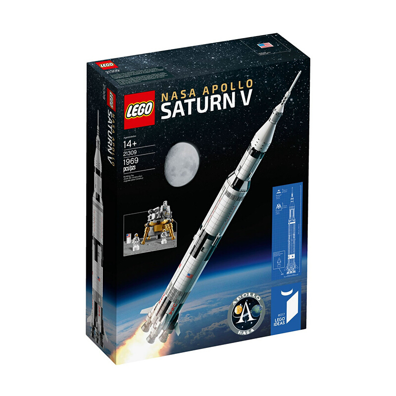 [北欧直邮]乐高(LEGO)创意积木IDEAS创意系列 阿波罗土星5号 21309 适合14岁以上 材质塑料500块以上