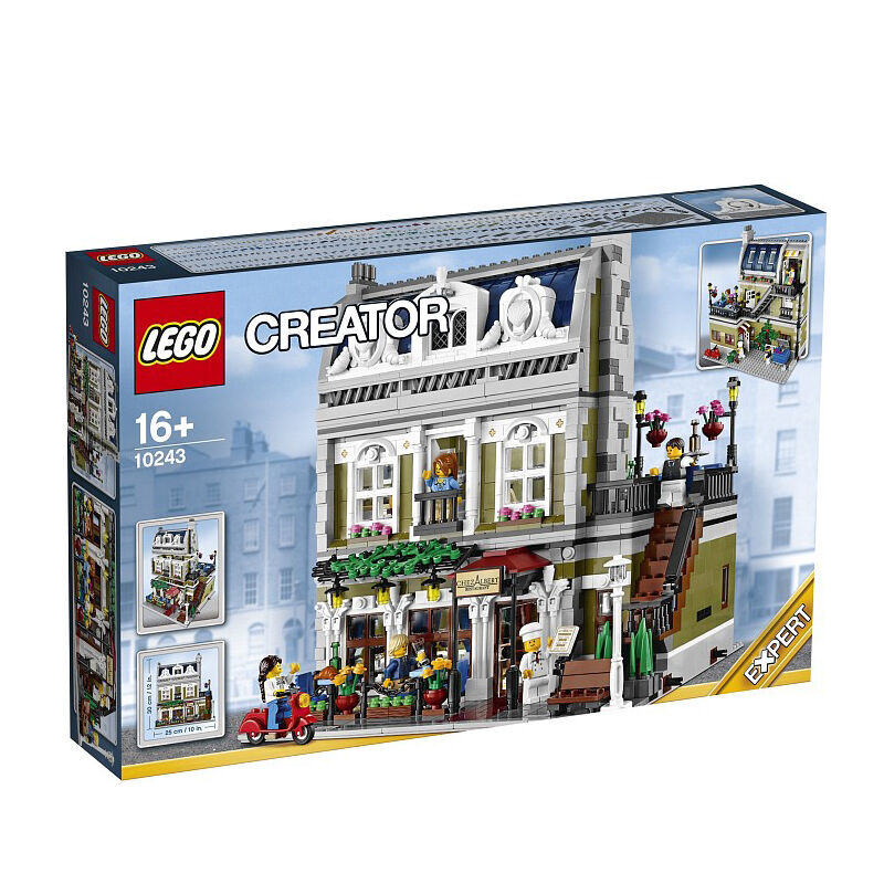 [北欧直邮]乐高(LEGO)创意积木玩具 街景系列 巴黎餐厅 10243 适合16岁以上 材质塑料 块数500块以上
