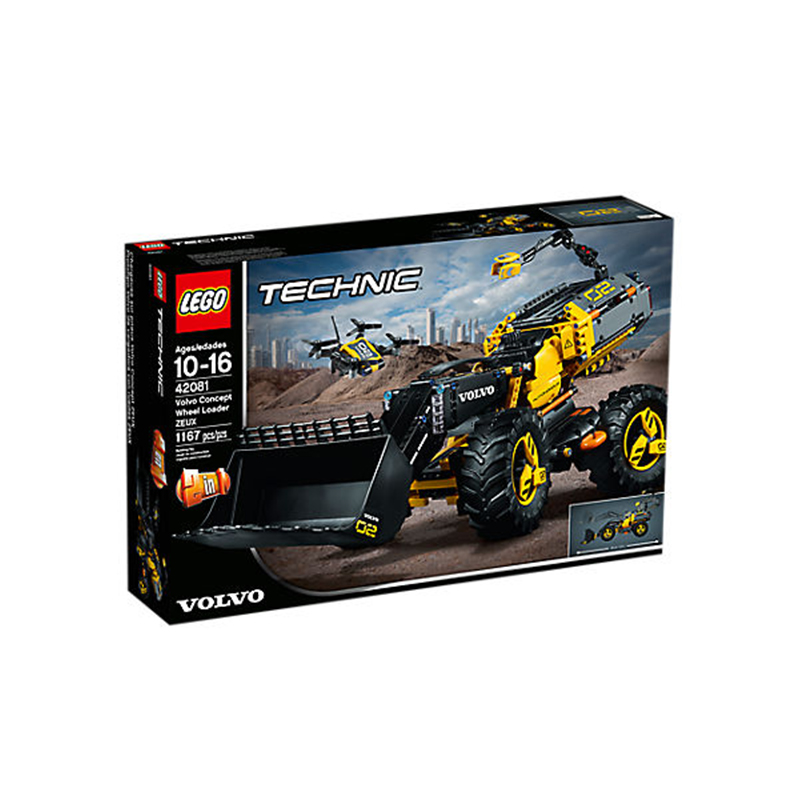 LEGO 乐高42081 沃尔沃概念轮式装载机 机械组系列 创意积木玩具 6-14岁 块数500块以上 材质塑料